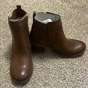 Brown Leather Ankle Boots